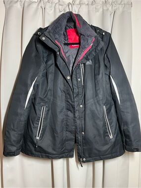 Gerry Weber Black Ski Jacket with Pink Interior Accents